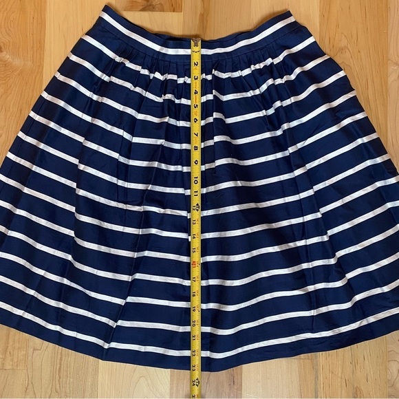 Polo Ralph Lauren Striped A-line Silk/Cotten Blend Navy/white Skirt - Picture 7 of 16